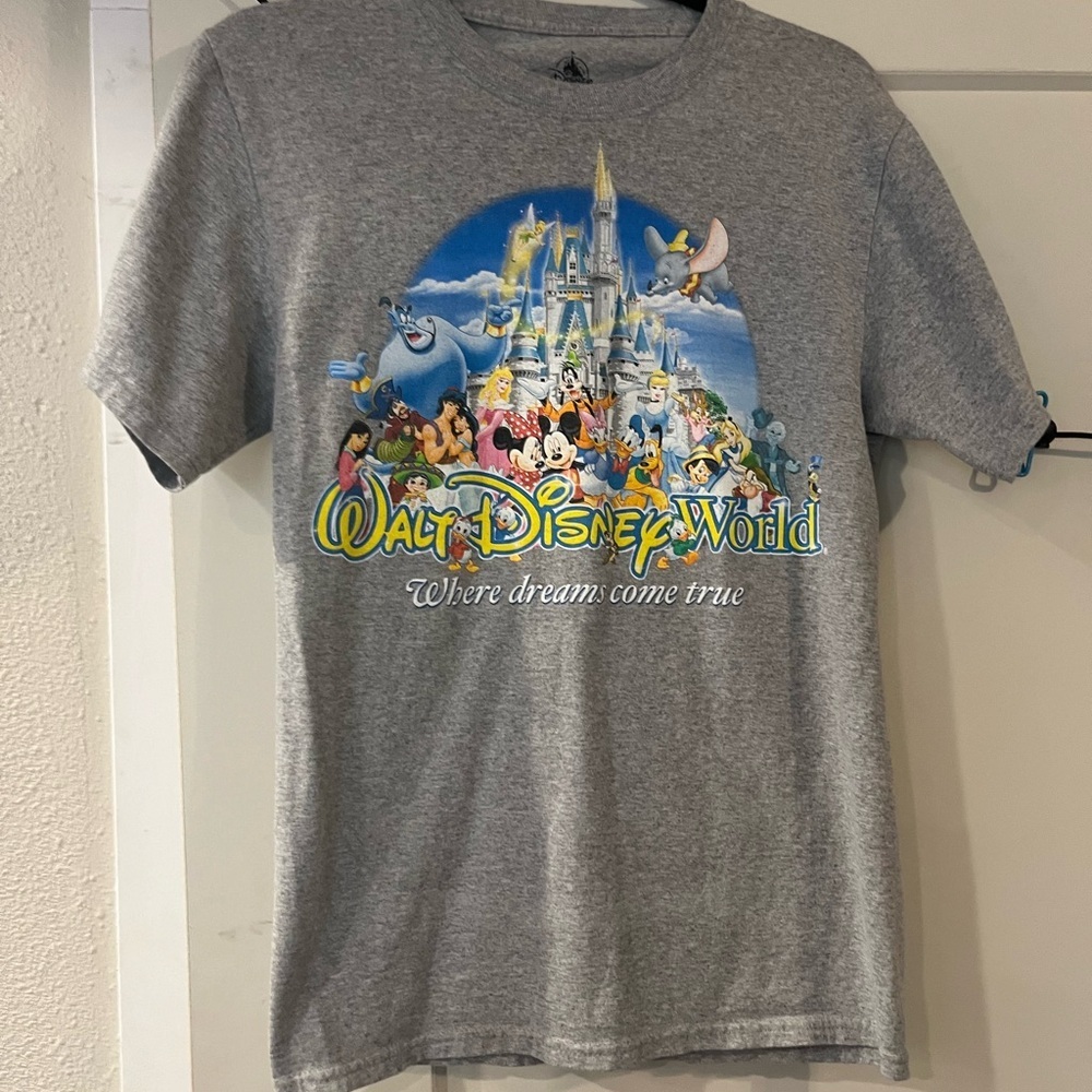 Disney Gray T-Shirt with Characters Women’s Small